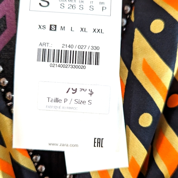 NWT Zara Printed Short Dress - Picture 6 of 7